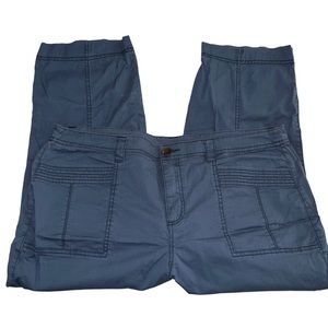 Style and Co Capri Navy Blue Jeans with pockets Womens 16